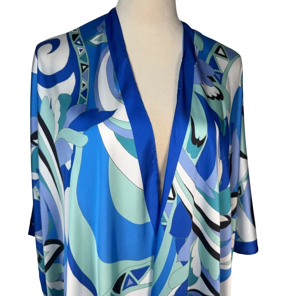 Jean-Pierre Klifa Paris Principe Kimono‎ Wrap NWT UPF 50+ Resortwear Coverup OS